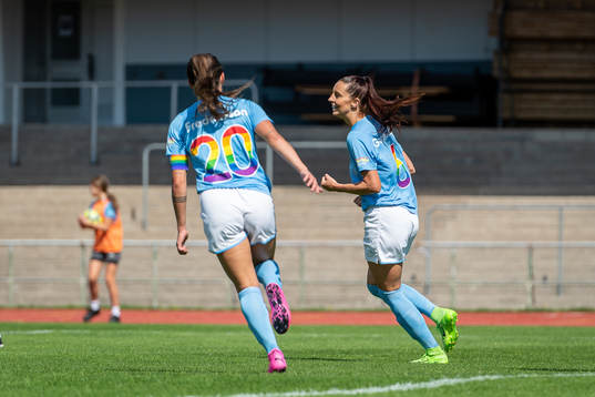 Malmö FFs Malin Gunnarsson jublar