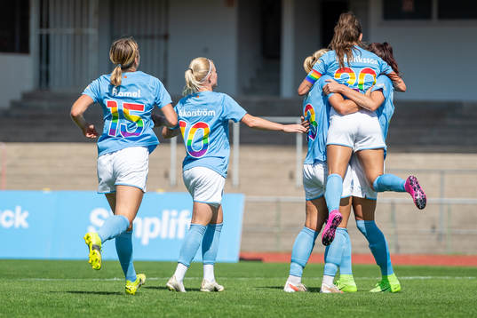 Malmö FFs Malin Gunnarsson jublar