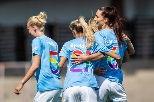 Malmö FFs Malin Gunnarsson jublar