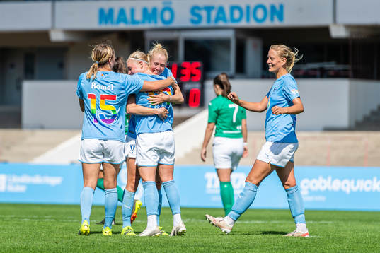 Malmö FFs spelare jublar
