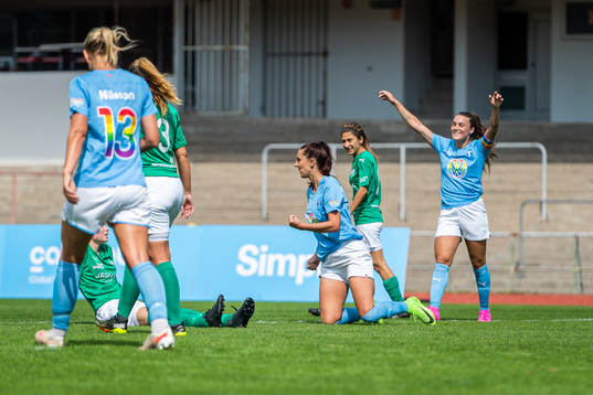 Malmö FFs Malin Gunnarsson jublar