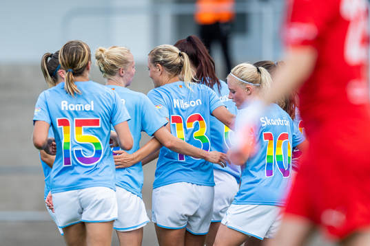 Malmö FFs spelare jublar