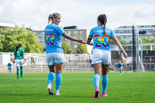 Malmö FFs Annelie Nilsson och Saga Fredriksson