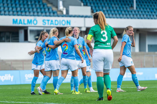 Malmö FFs spelare jublar