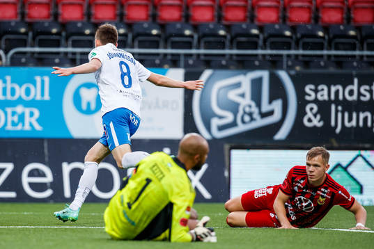 IFK Norrköpings Isak Bergmann Johannesson jublar