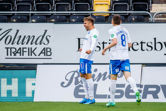 IFK Norrköpings Christoffer Nyman jublar