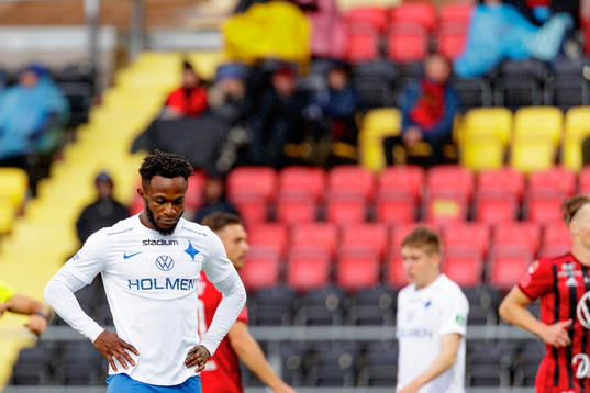 IFK Norrköpings Samuel Adegbenro deppar