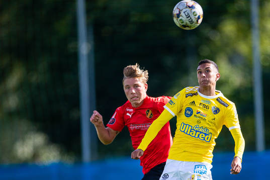 Vasalunds Frej Engberg och Falkenbergs Oliver Hintsa