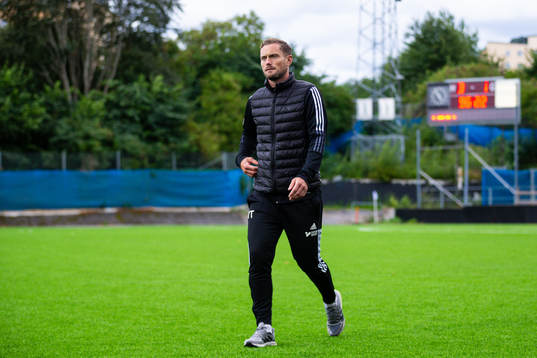 Falkenbergs tränare Tobias Tuvesson