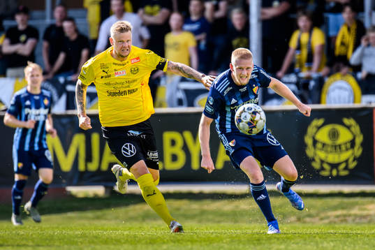 Mjällbys David Löfquist och Djurgårdens Kalle Holmberg