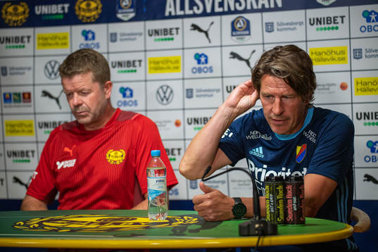 Mjällbys tränare Anders Torstensson och Djurgårdens