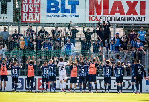 Djurgårdens spelare jublar