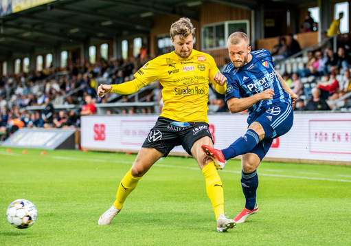 Joel Nilsson och Djurgårdens Nicklas Bärkroth