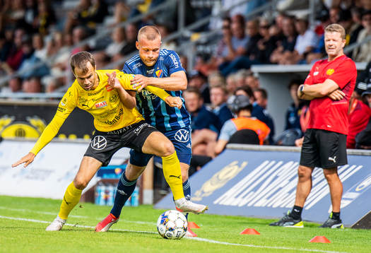 Mjällbys Andreas Blomqvist och Djurgårdens Nicklas