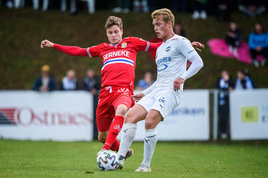 IFK Göteborgs Gustaf Norlin och Österlens Oskar Blixt