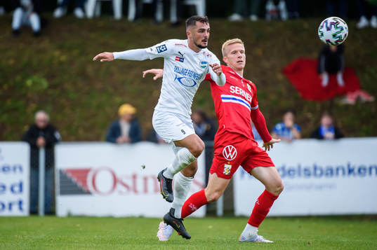 Österlens Granit Sherifi och IFK Göteborgs Oscar Wendt