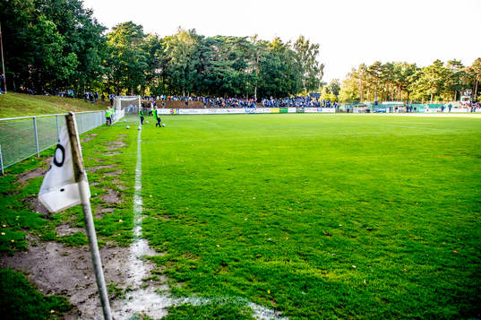 Skillinge IP innan fotbollsmatchen i Svenska Cupen mellan