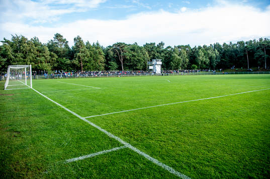Skillinge IP innan fotbollsmatchen i Svenska Cupen mellan