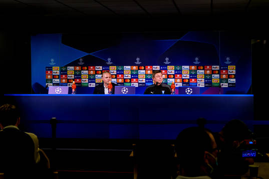 Hjalmar Tell, press officer and Jon Dahl Tomasson, head