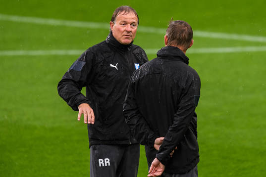 Remy Reijnierse, assistant coach and Jon Dahl Tomasson,