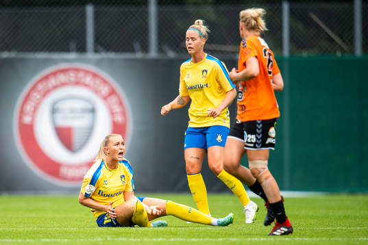 Bröndbys Beatrice Persson looks dejected