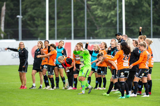Players of Kristianstad celebrates