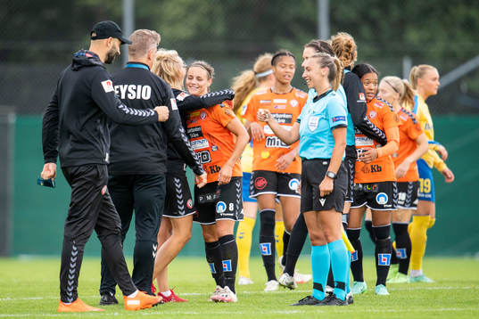 Alice Nilsson of Kristianstad celebrate