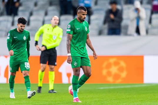 Alex Menezes Santana of Ludogorets looks dejected