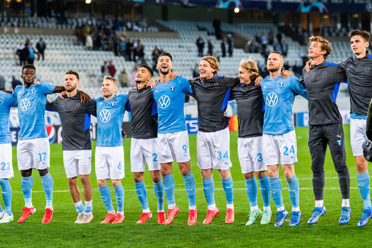 Players of Malmö FF celebrate