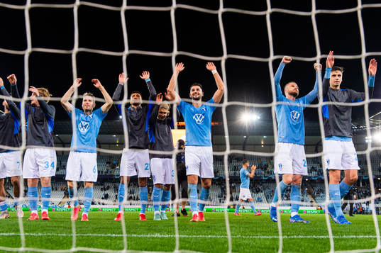 Players of Malmö FF celebrate