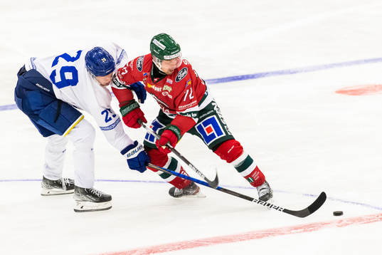Leksands Emil Heineman och Frölundas Patrik Carlsson