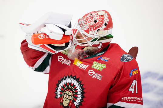 Frölundas målvakt Niklas Rubin