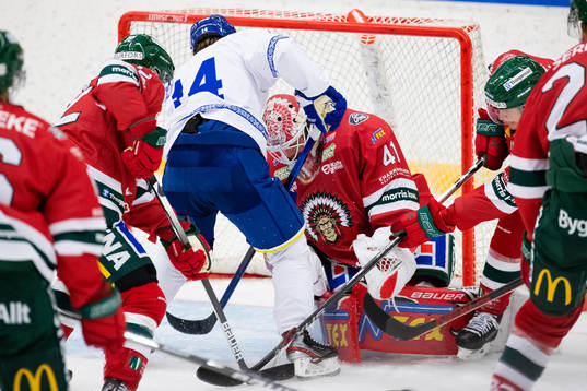 Frölundas målvakt Niklas Rubin