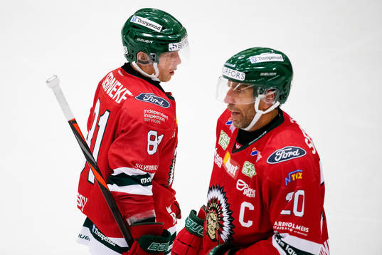 Frölundas Ryan Lasch och Frölundas Joel Lundqvist