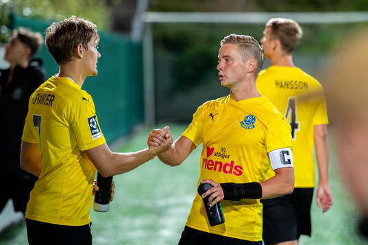 Lunds Måns Hofvander och Stefan Arnshed deppar