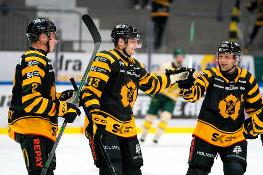 Skellefteås Stefan Loibl, Oscar Möller  och  Adam Wilsby
