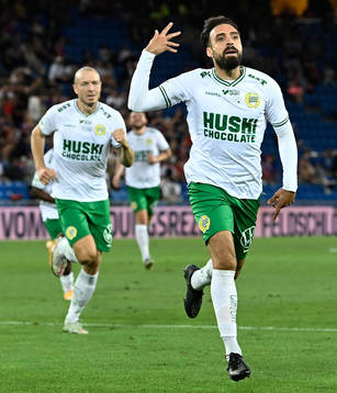 Abdul Khalili of Hammarby celebrates