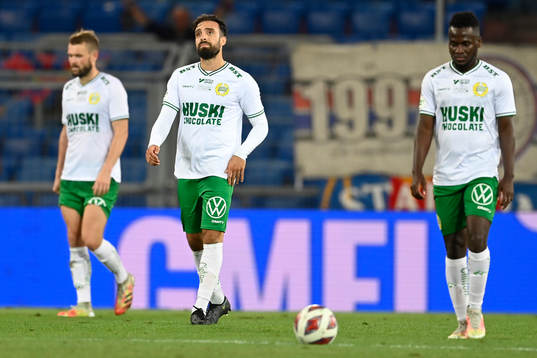 Abdul Khalili of Hammarby looks dejected