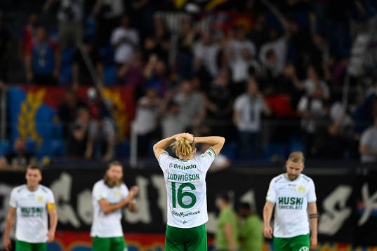 Gustav Ludwigson of Hammarby looks dejected