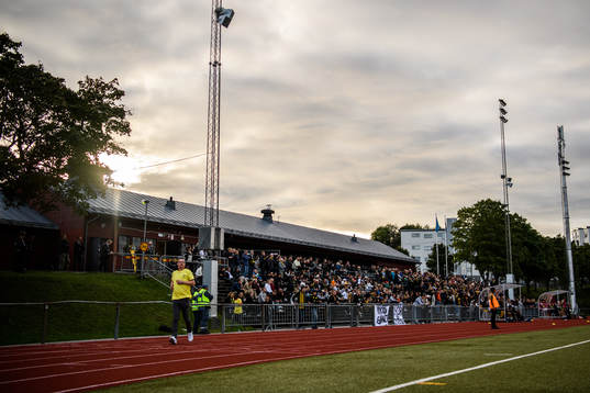 Vy över Hagsätra IP