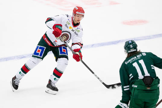 Frölundas Mattias Norlinder och Färjestads Joakim Nygård