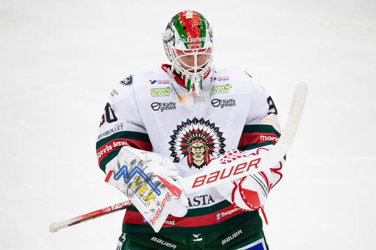 Frölundas målvakt Matthew Tomkins
