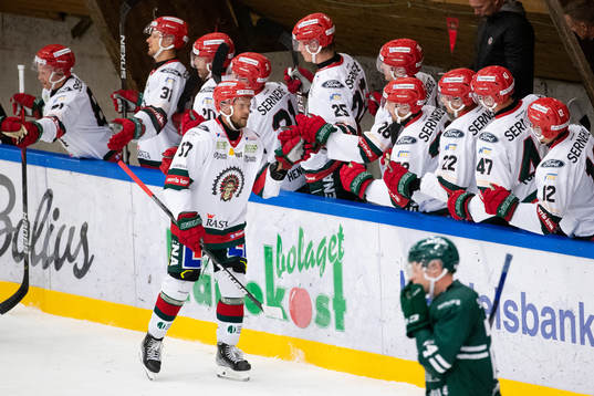 Frölundas Jacob Nilsson jublar