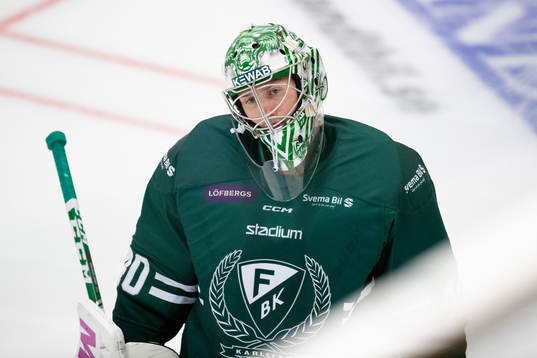 Färjestads målvakt Henrik Haukeland