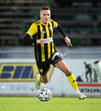 IFK Hässleholms Danny Gunnarsson i matchen i div. 2 Södra