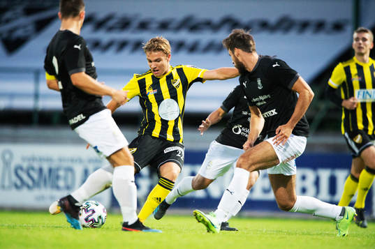 IFK Hässleholms Isaac Holmberg i matchen i div. 2 Södra