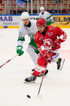 Troja/Ljungbys  Dennis Fröland och Rögles Adam Edström