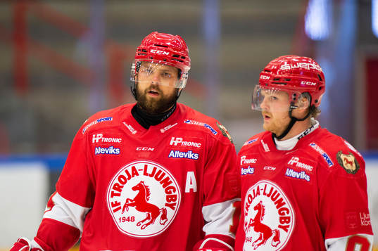 Troja/Ljungbys Tobias Törnqvist  och Emil Eriksson