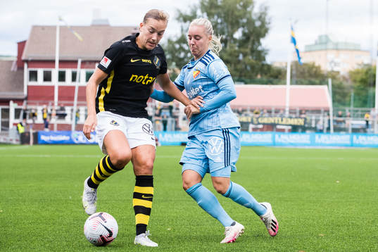 s Jenny Danielsson och Djurgårdens Fanny Lång