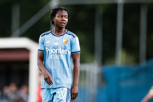 Djurgårdens Portia Boakye deppar